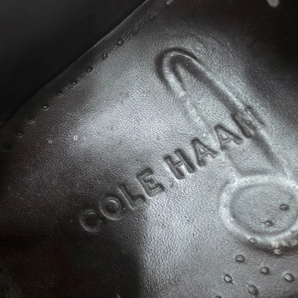 Cole Haan Williams Derby Shoes Mens 10.5 Tan Leather Wingtip‎ Brogue Oxford
